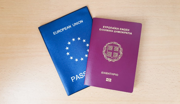 Pasaporte griego clasificado entre los mejores del mundo para 2021
