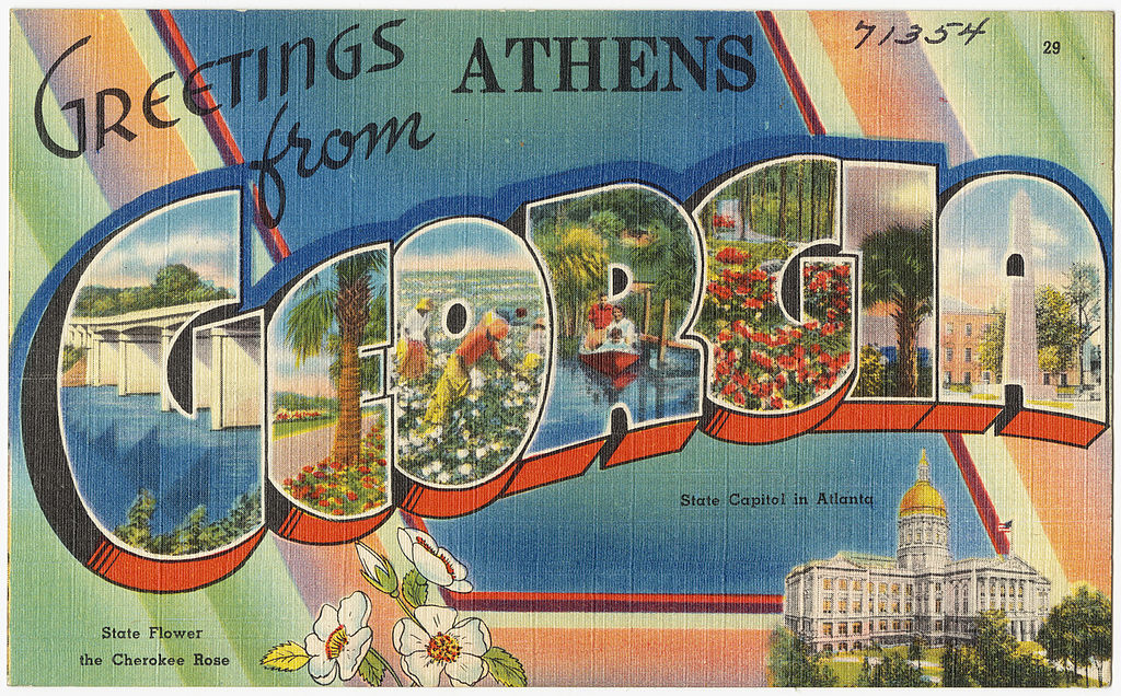 Tarjeta postal Atenas Georgia