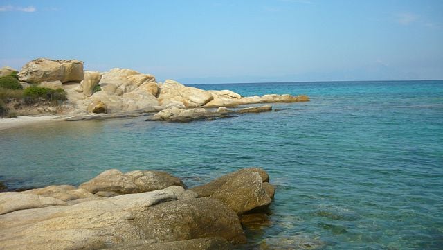 playa en Halkidiki