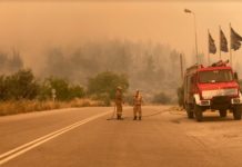incendio en Evia