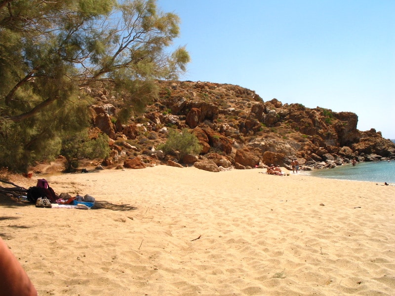 Playa en Anafi