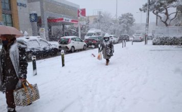nieve en Grecia